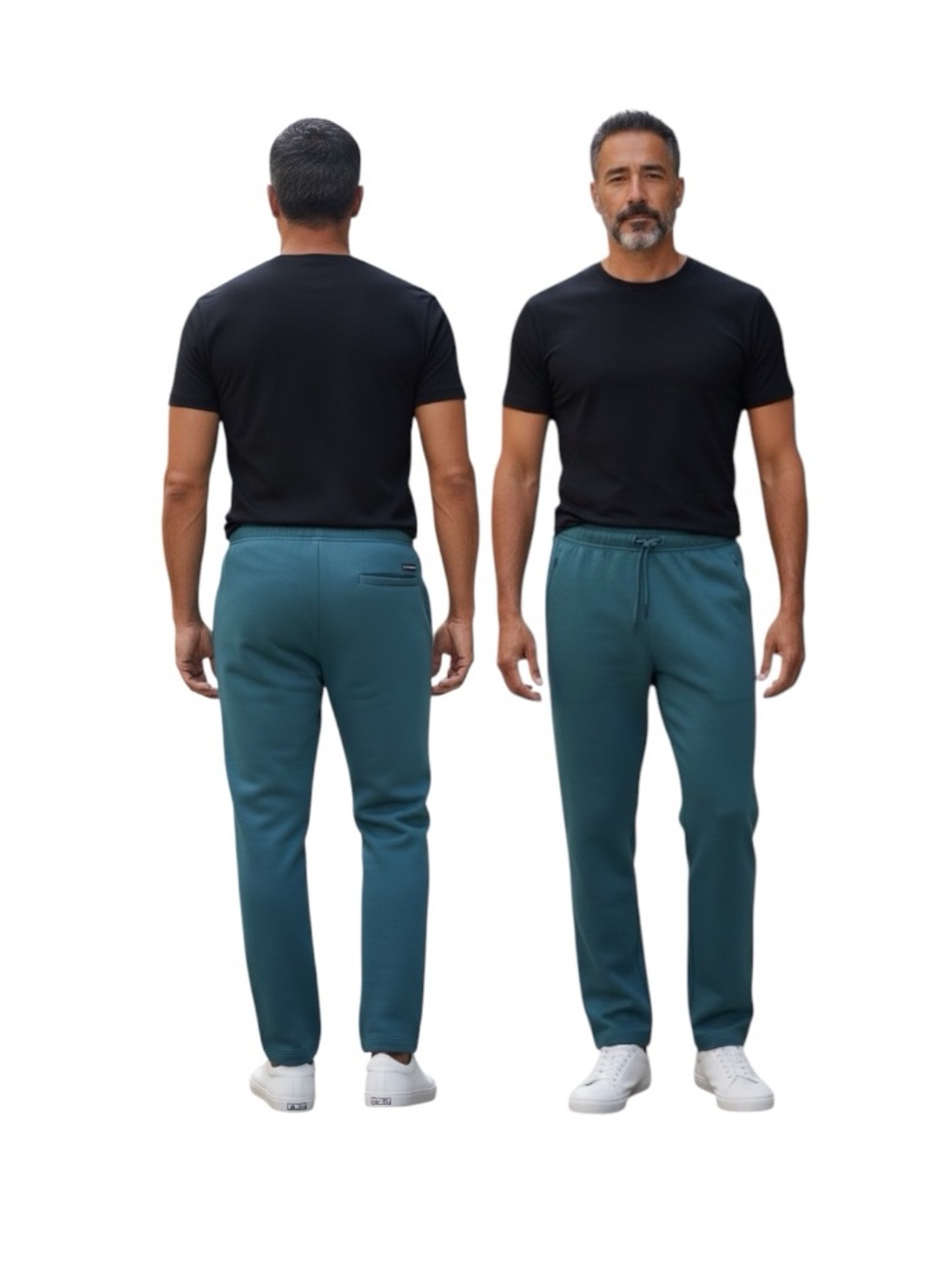 Reebok Teal Flow Slim Jogger Pants with Drawstring Waist